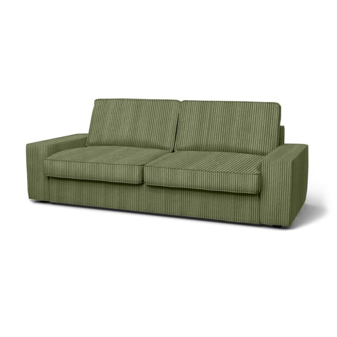 IKEA Kivik 3-seater Sofa Sleeper cover Corduroy Olive Green #12