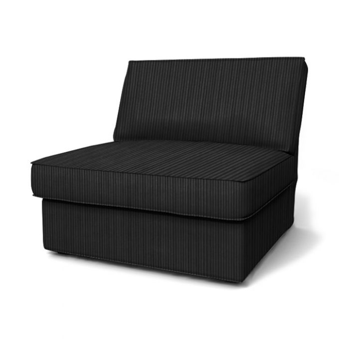 IKEA Kivik 1-seat Element cover Corduroy, Black Anthracite #21 ...
