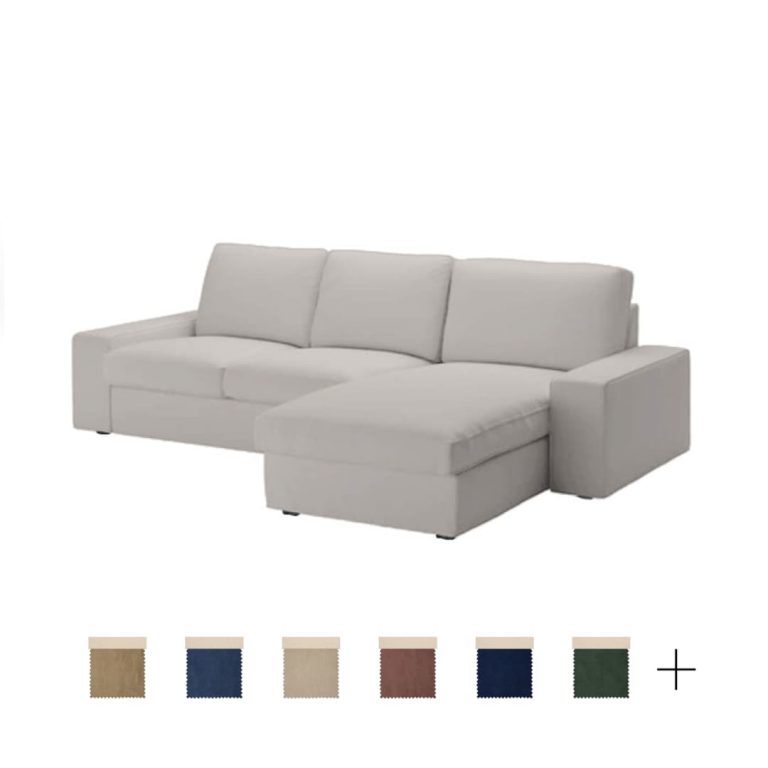 IKEA Kivik 2zits met Chaise Longue Hoes Norsemaison