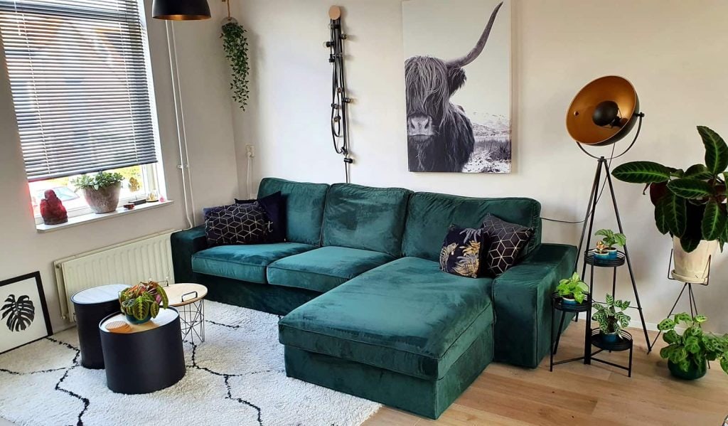 IKEA Kivik 2zits met Chaise Longue Hoes Norsemaison