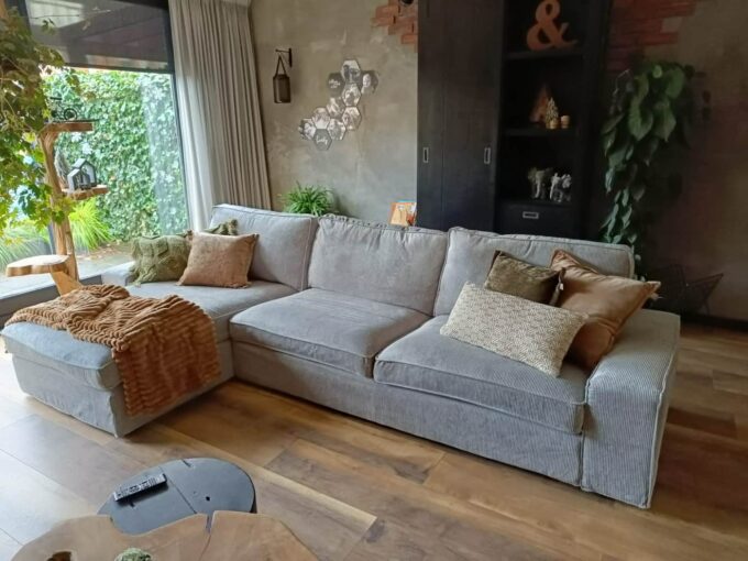 IKEA Kivik 1-seater Sofa Bed cover Corduroy Light Gray #18