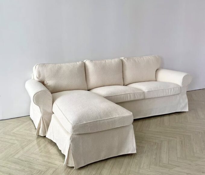 IKEA Ektorp 3-seater Cover with Chaise Longue Norsemaison